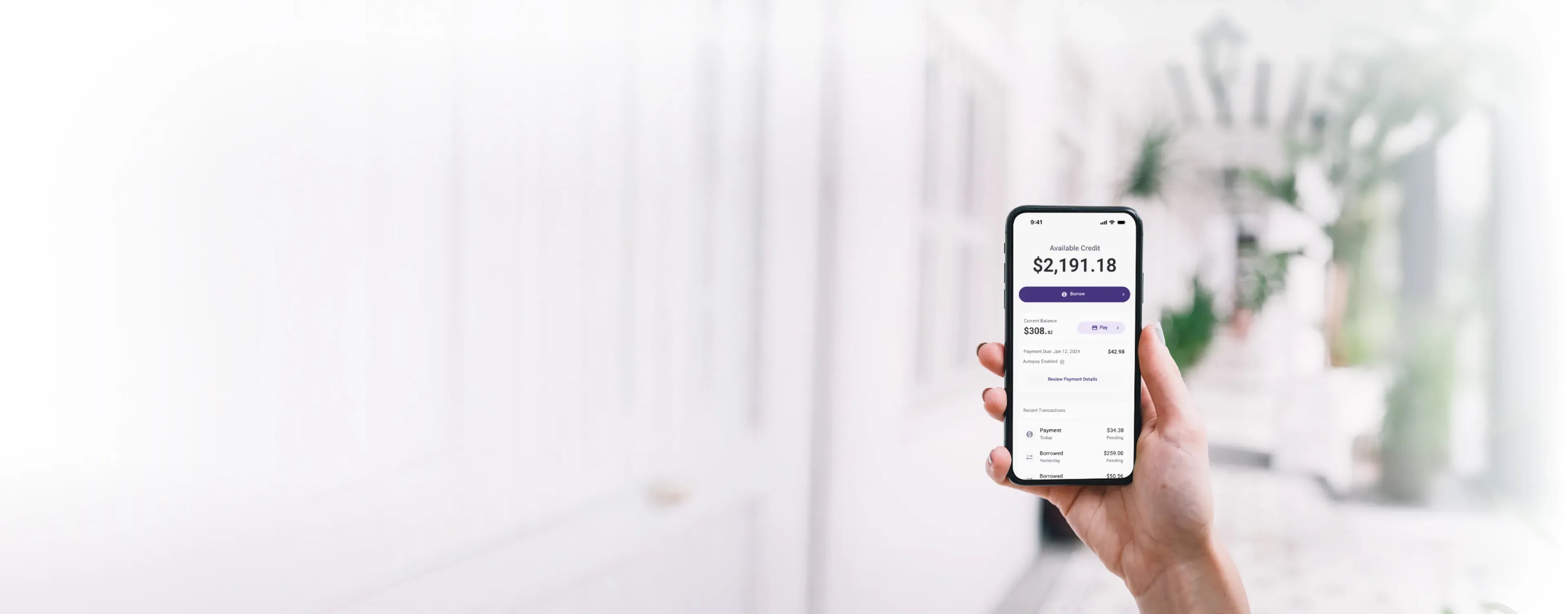 Bank and borrow in one place through <span class="carousel-purple">NinjaCard<sup>®</sup></span>